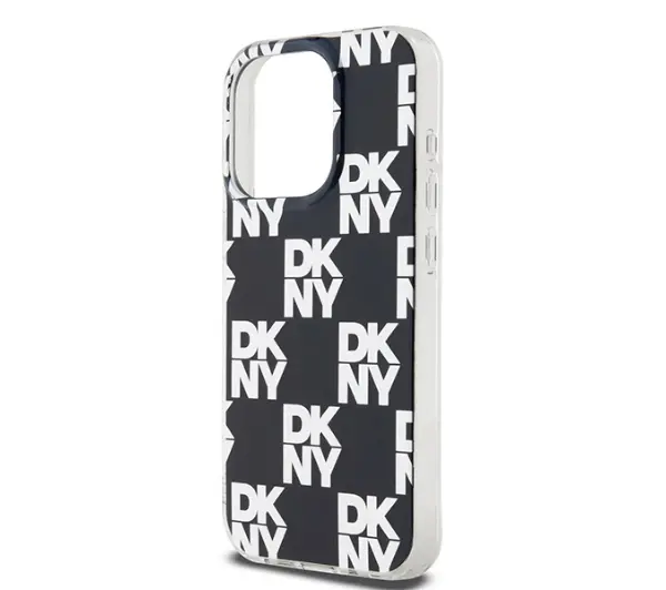 DKNY IML Checkered Mono Pattern do iPhone 15 Pro Max Czarny