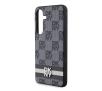 Etui DKNY Checkered Mono Pattern & Printed Stripes do Samsung Galaxy S24+ Czarny