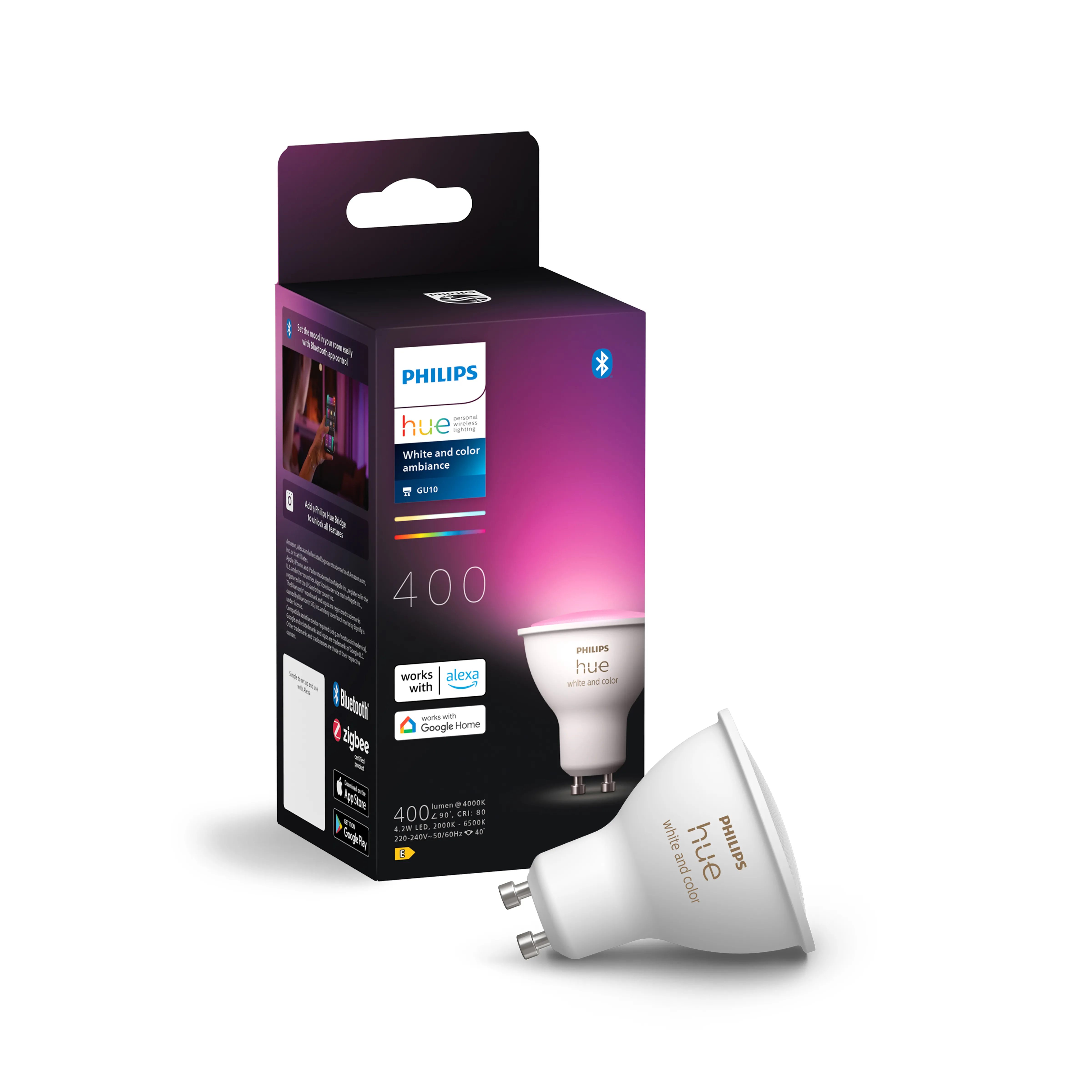 Oświetlenie LED Philips Hue White and Colour Ambiance GU10 1szt.