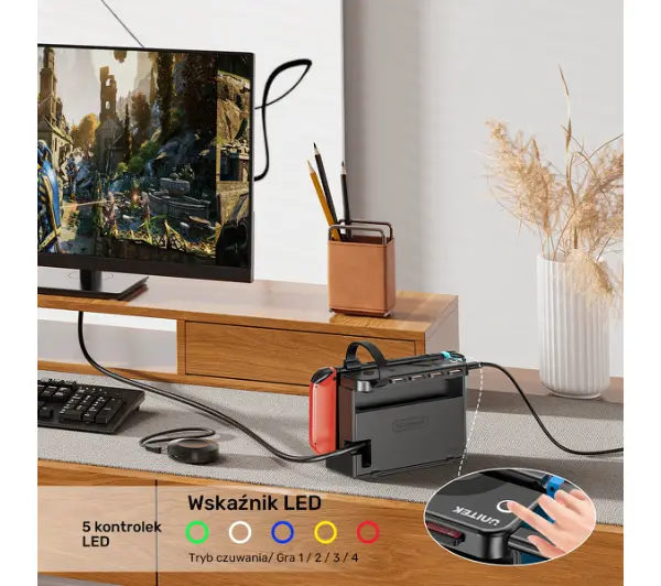Unitek G1002E 4w1 Game Card Reader do Nintendo Switch + pilot