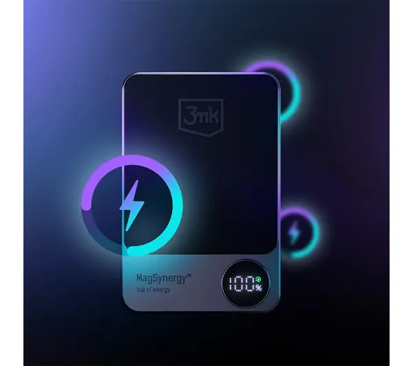 3mk MagSynergy 5000mAh 18W Grafitowy