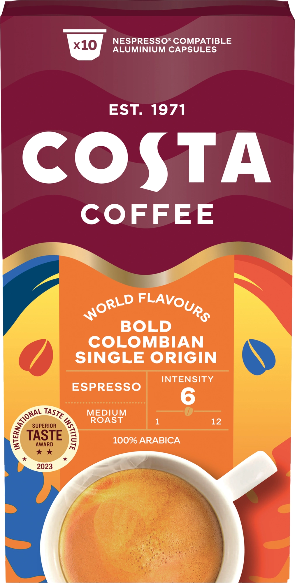 Kapsułki Costa Coffee Bold Colombian Single Origin 10szt.