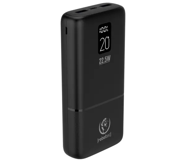 Rebeltec P20 LCDPD 20000mAh 22,5W Czarny