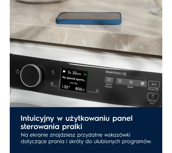 Electrolux 900 PureWash EW9F7607WCP Funkcje AI 11kg 1600obr/min Zdalne sterowanie - Kup na Raty - RRSO 0%