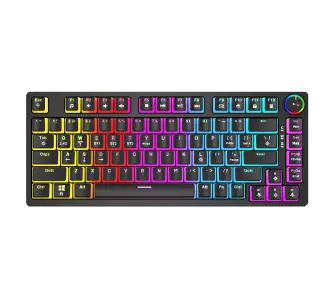 Klawiatura mechaniczna Savio Phenix Gateron Yellow Pro Pudding Czarny