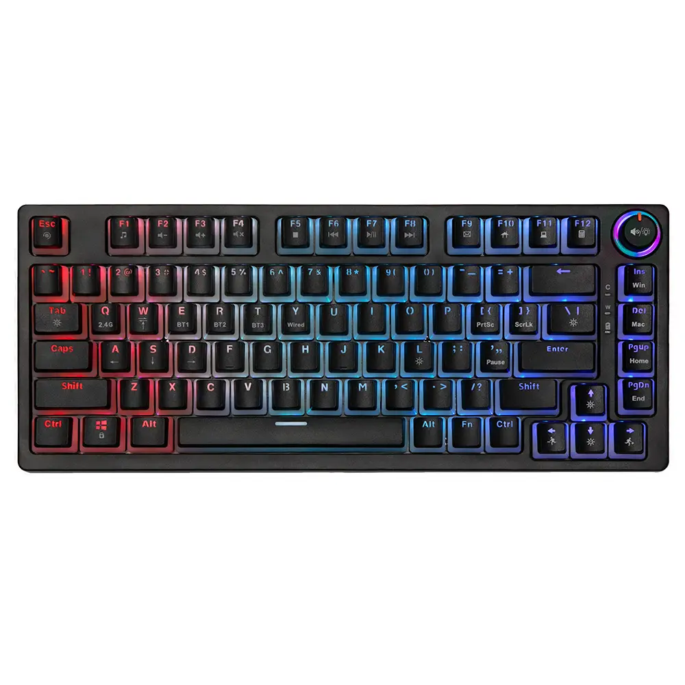 Klawiatura mechaniczna Savio Phenix Gateron Yellow Pro Pudding Czarny