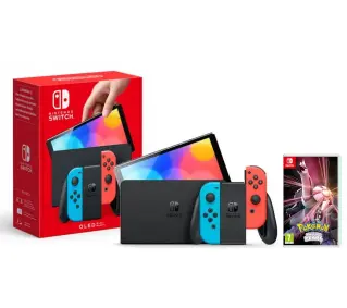 Nintendo Switch OLED Czerwono-niebieski + Pokemon Shining Pearl