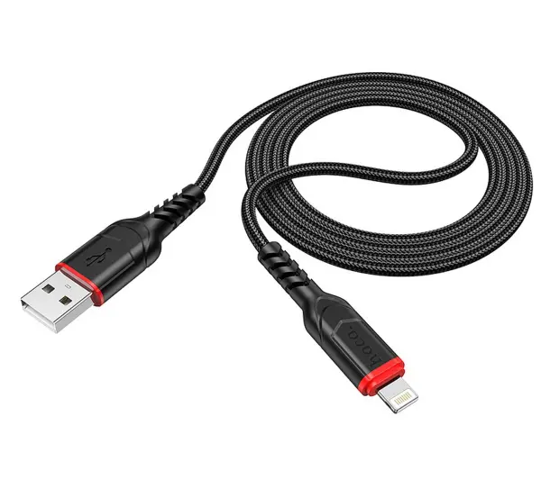 Hoco X59 USB-A do Lightning 1m Czarno-czerwony