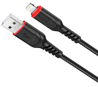 Hoco X59 USB-A do Lightning 1m Czarno-czerwony