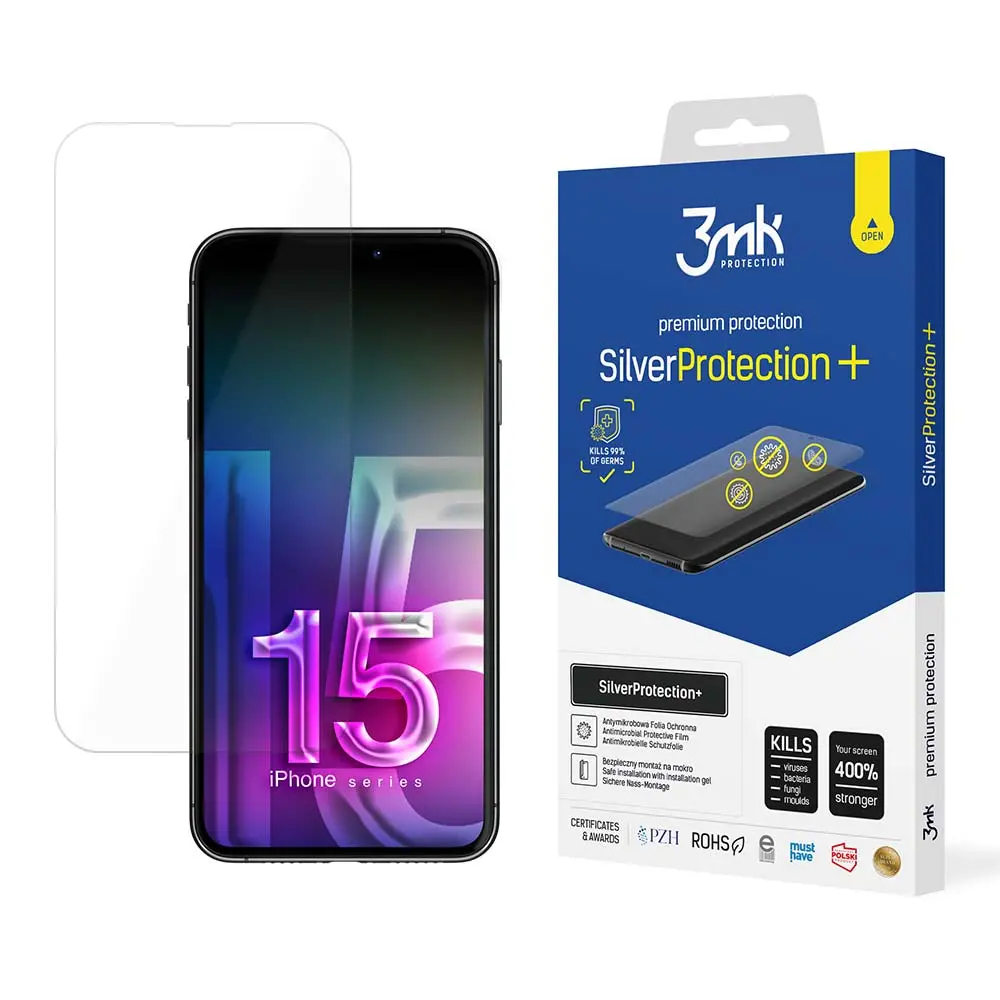 Folia ochronna 3mk SilverProtection+ do iPhone 15 Pro