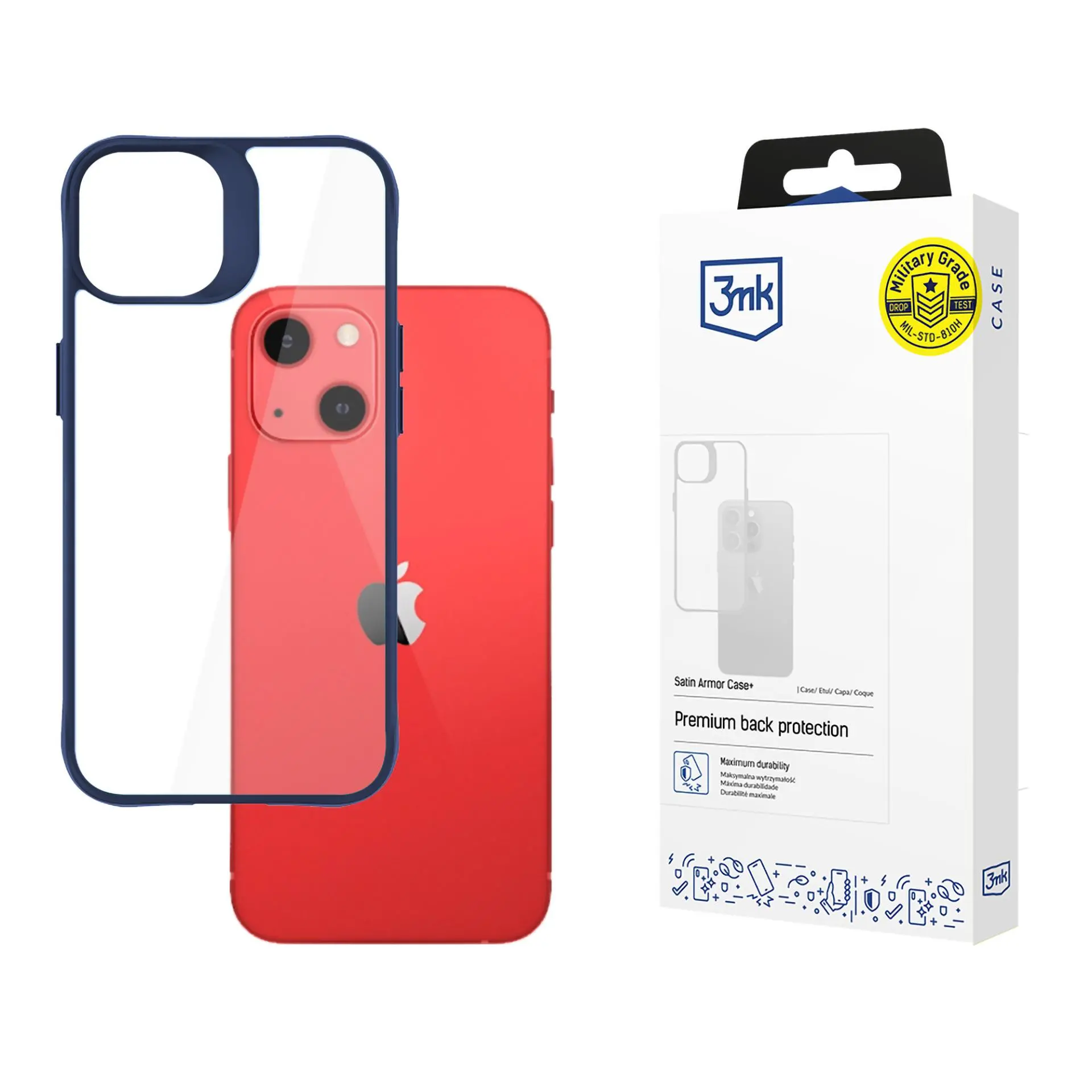 Etui 3mk Satin Armor Case do iPhone 13 Przezroczysty