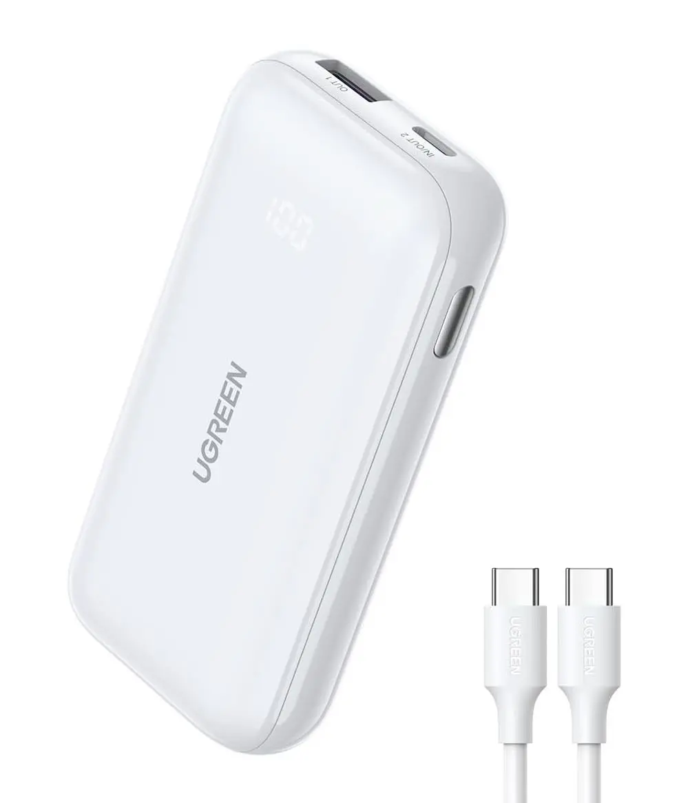 фото Зовнішній акумулятор (павербанк) Ugreen Nexode PB501 10000 mAh 30W White