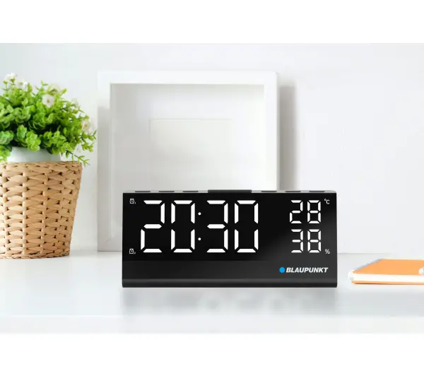 Blaupunkt CR10ALU z wbudowanym czujnikiem temperatury i wilgotności Czarny - ⚡ EURO HIT CENOWY! ⚡