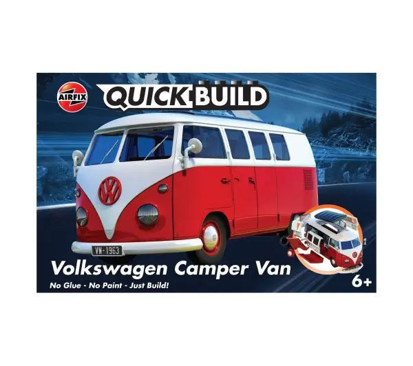 Zdjęcia - Auto dla dzieci AIRFIX J6017 Quickbuild - VW Camper Van Red 