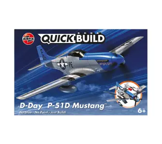 Model do składania Airfix J6046 Quickbuild - D-Day P-51D Mustang