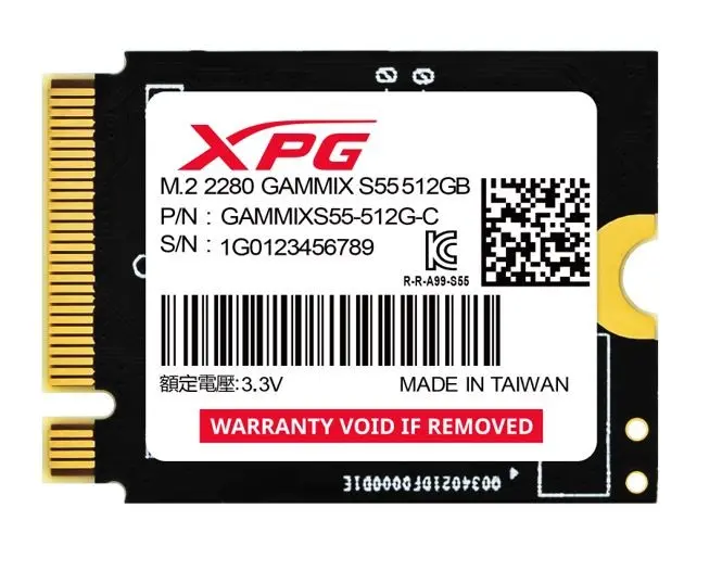 Dysk SSD Adata Gammix S55 512GB PCIe Gen4 x4