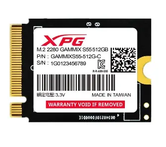 Dysk Adata Gammix S55 512GB PCIe Gen4 x4