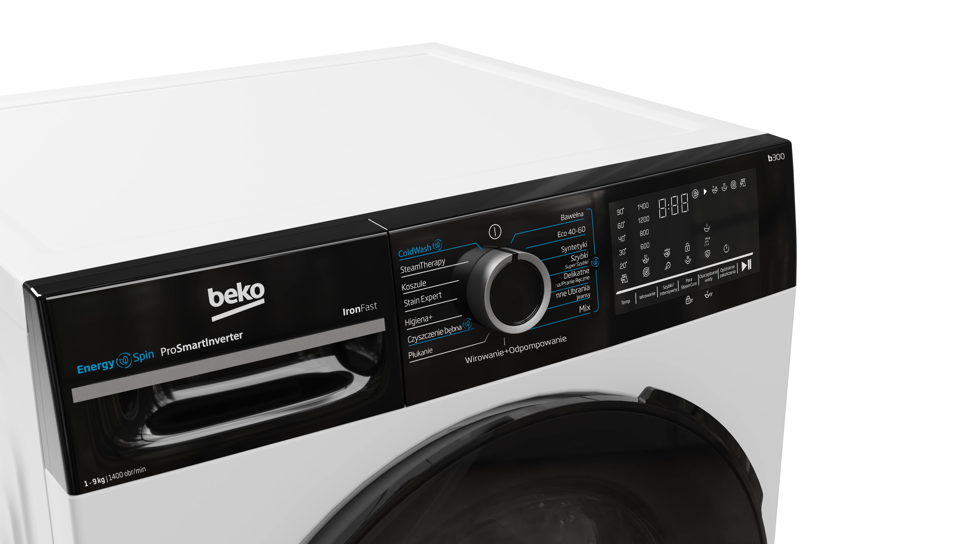 Pralka Beko b300 BM3WFU49415WBDC EnergySpin 9kg 1400obr/min