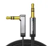 Kabel telefoniczny UGREEN mini jack 3,5 mm AUX AV119 0,5m Czarny