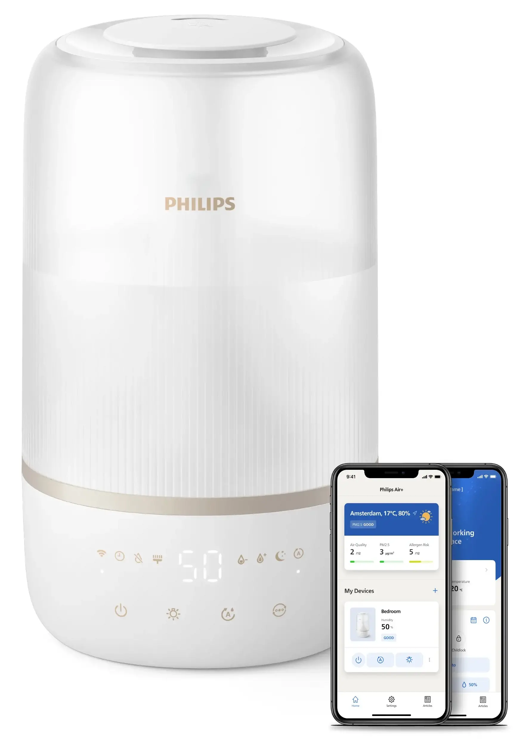 Nawilżacz Philips HU1510/04 Higrostat 3l 41m2