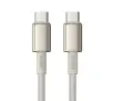 Kabel Baseus USB-C do USB-C Tungsten Gold 100W 2m Złoty