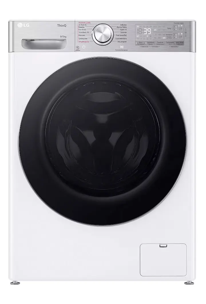 Pralko-suszarka LG F2D95902W Slim 47,5cm 9kg/5kg Funkcje AI Zdalne sterowanie