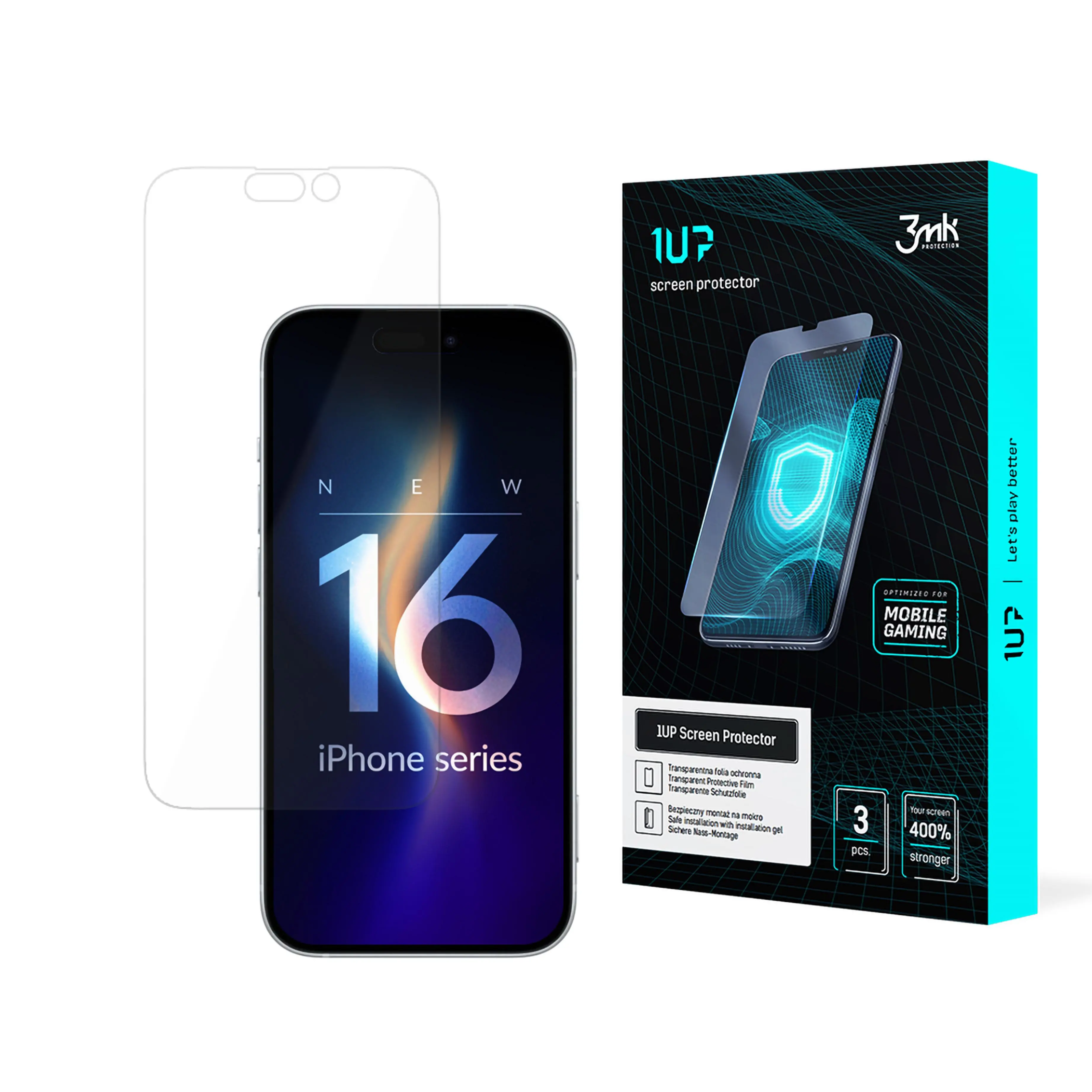 Szkło hartowane 3mk 1UP do iPhone 16