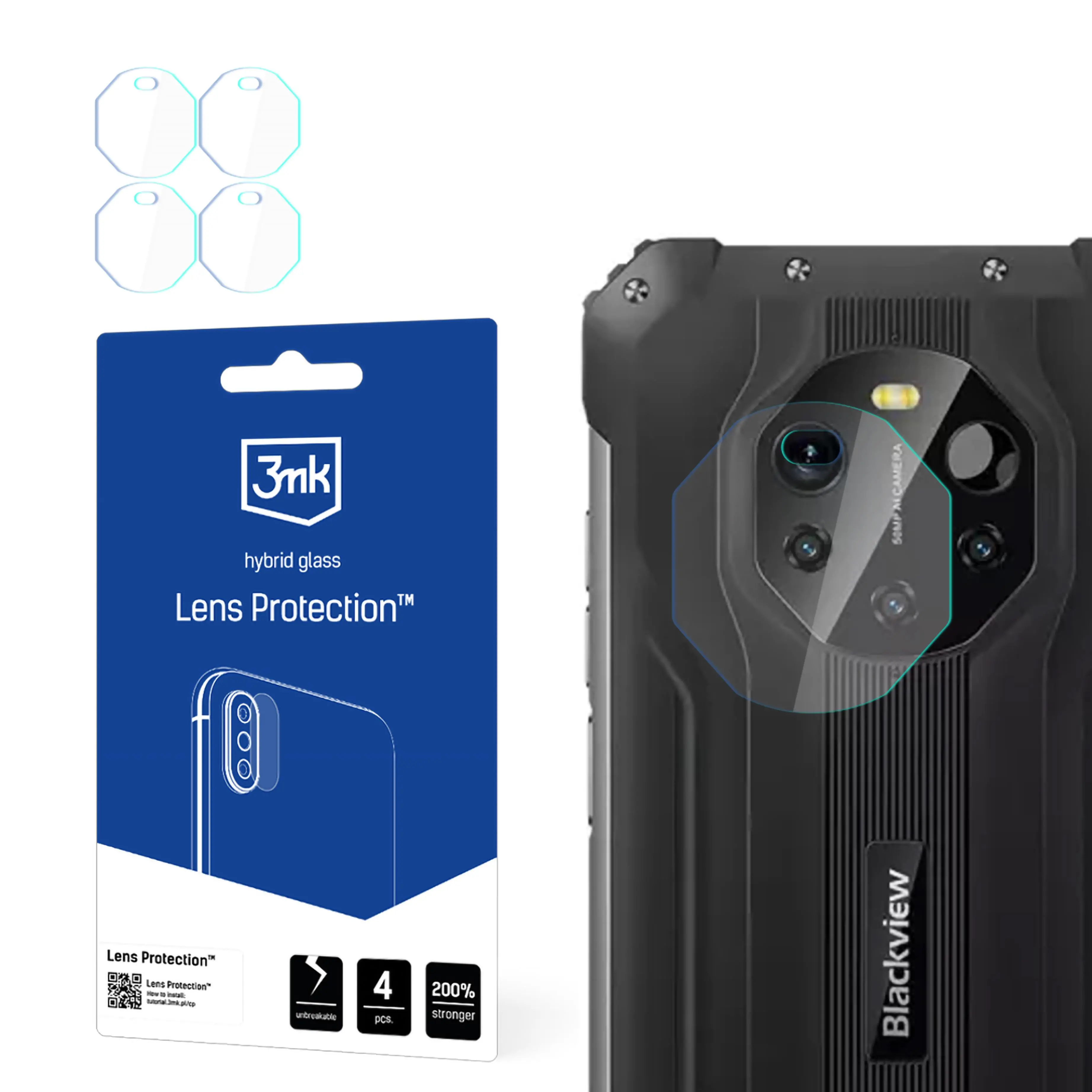 Szkło hybrydowe 3mk Lens Protection do Blackview BL8800