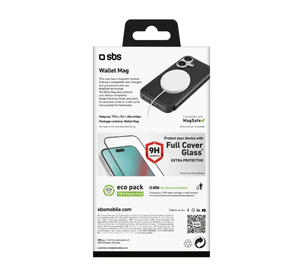 SBS Wallet Mag TEBKMAGSFIP1661K do iPhone 16 Czarny