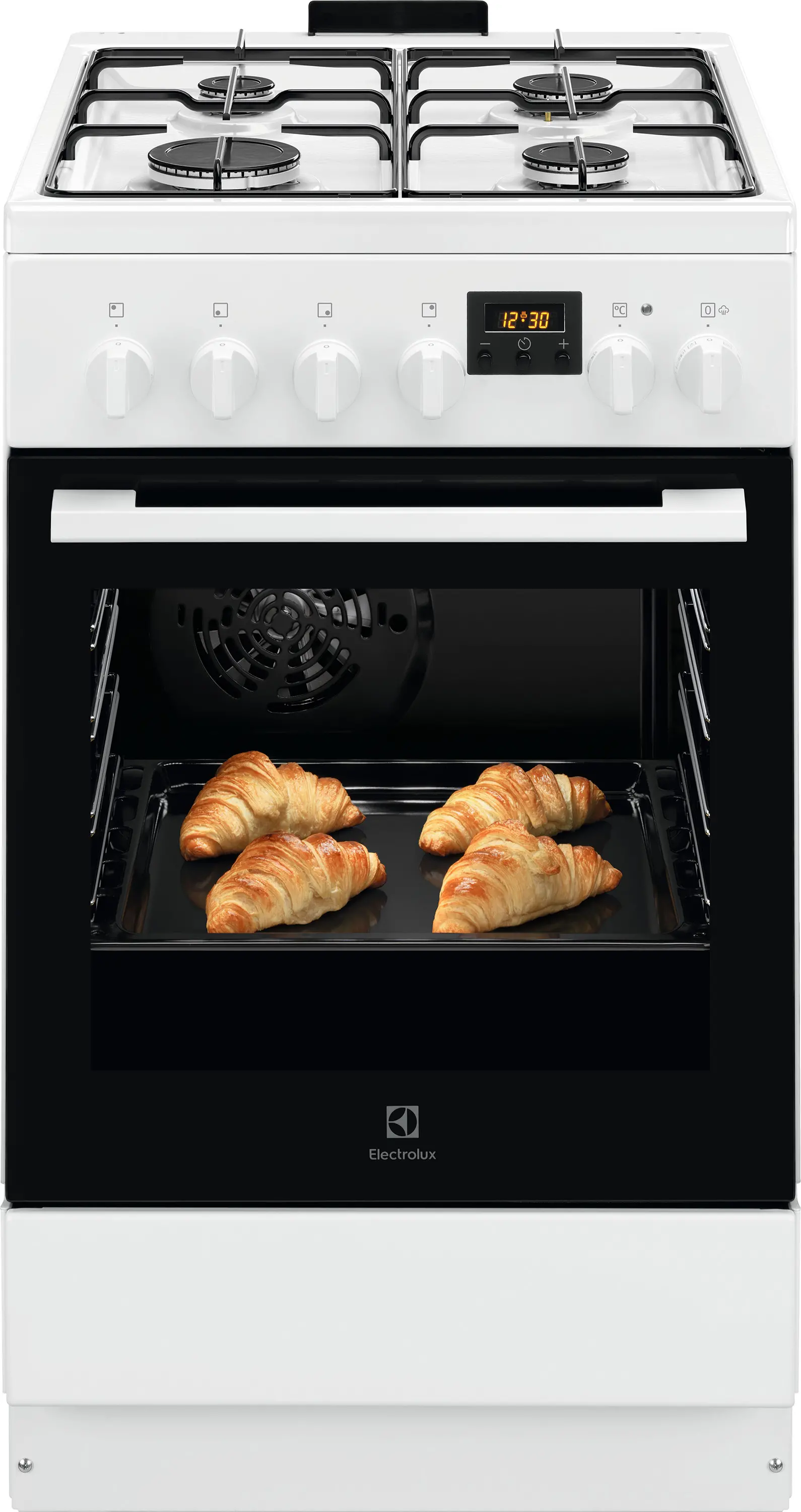 Kuchnia gazowo-elektryczna Electrolux 600 LKK560224W Pieczenie parowe Termoobieg