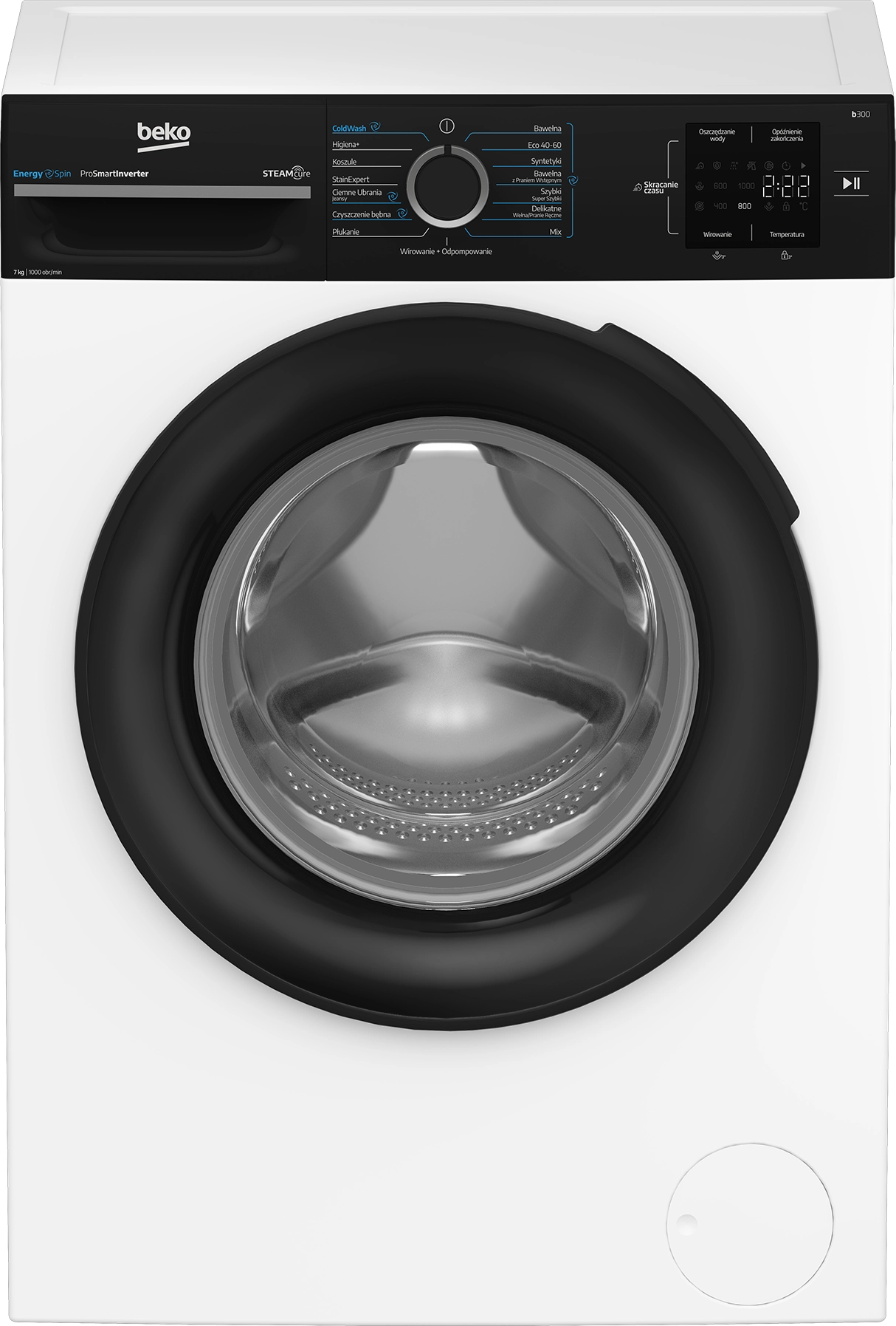 Pralka Beko b300 BM3WFSU37015WBPB EnergySpin Slim 7kg 1000obr/min