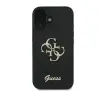 Etui Guess Fixed Glitter Big 4G do iPhone 16 Plus Czarny