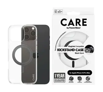 Etui PanzerGlass Kickstand Case MagSafe do iPhone 16 Pro Max Czarny