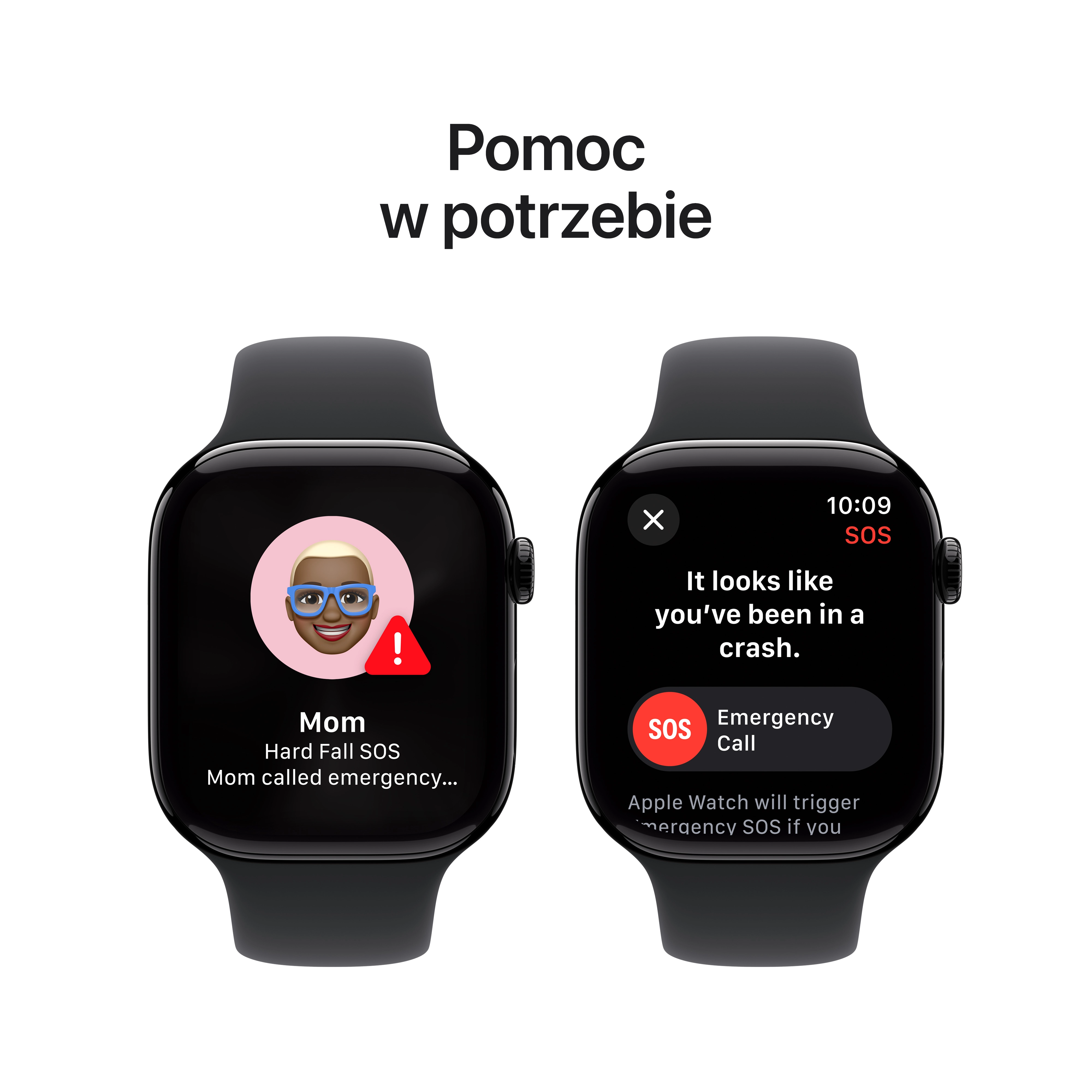 Apple Watch Series 10 GPS 42mm aluminium onyks pasek sportowy czarny M/L