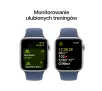 Smartwatch Apple Watch SE 2gen GPS koperta 44mm z aluminium Srebrny pasek sportowy Denim M/L