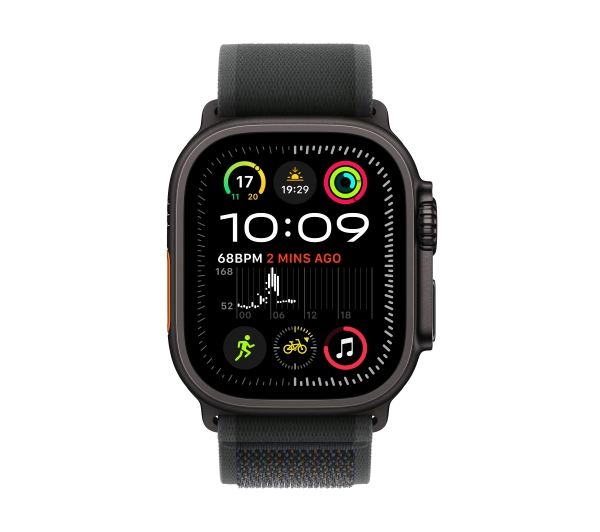 Apple Watch Ultra 2 GPS + Cellular koperta z tytanu czarna 49mm opaska Trail czarny M/L - Kup na Raty - RRSO 0%