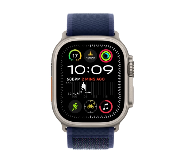 Apple Watch Ultra 2 GPS + Cellular koperta z tytanu 49mm opaska Trail niebieski S/M - Kup na Raty - RRSO 0%