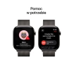 Apple Watch Series 10 GPS + Cellular koperta 46mm tytan łupek bransoleta mediolańska łupek S/M