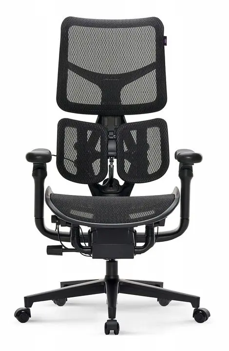 Fotel Yumisu Y1010  Biurowy do 180kg Tkanina Czarny