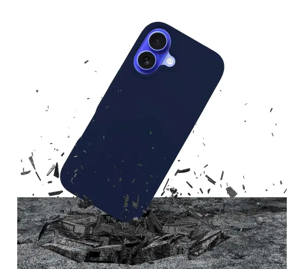 3mk Silicone Case do iPhone 16 Plus Czarny