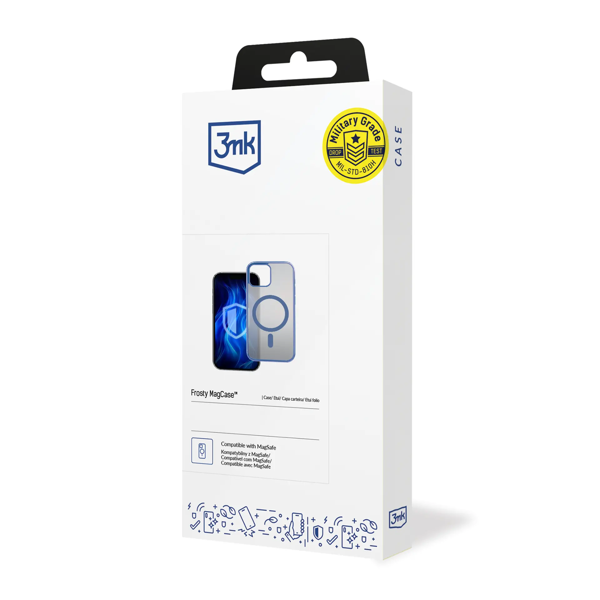 Etui 3mk Frosty Magcase do iPhone 15 Niebiski