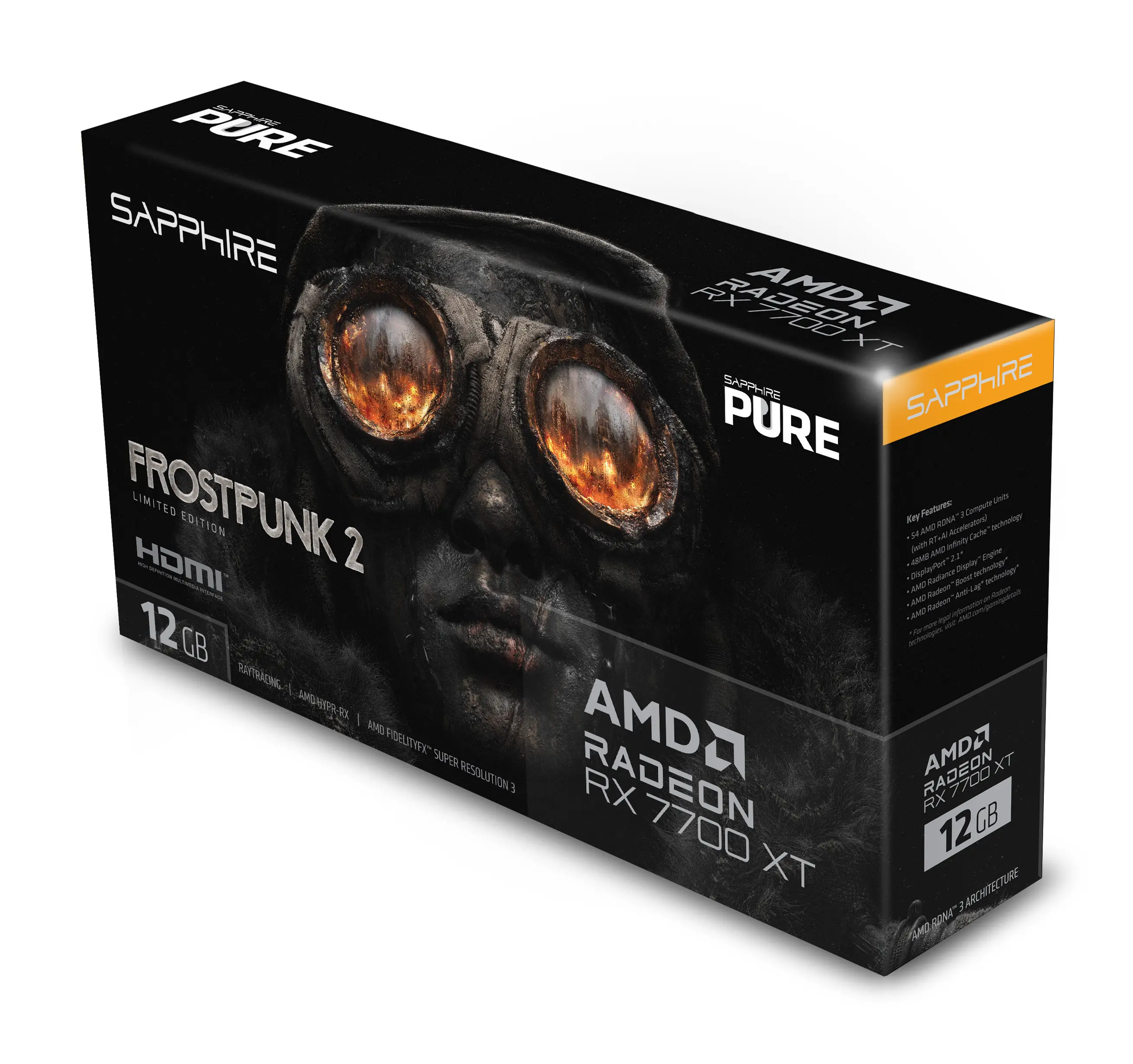 RX7700XT FROSTPUNK2 エディション Sapphire PURE AMD Radeon RX 7700 XT Frostpunk 2 Edition