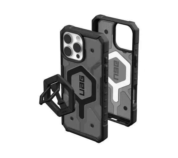 UAG Bundle Pathfinder Clear Case Magsafe agnetic Ring with Stand & Grip do iPhone 16 Pro Max Ash - TRZECI -55%, ALBO 5-TY ZA 1ZŁ