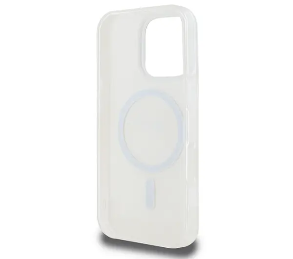 DKNY Repeat texture patern & Stripe MagSafe do iPhone 16 Pro Różowy