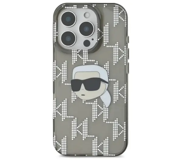 Karl Lagerfeld IML Karl Head Electroplated do iPhone 16 Pro Czarny