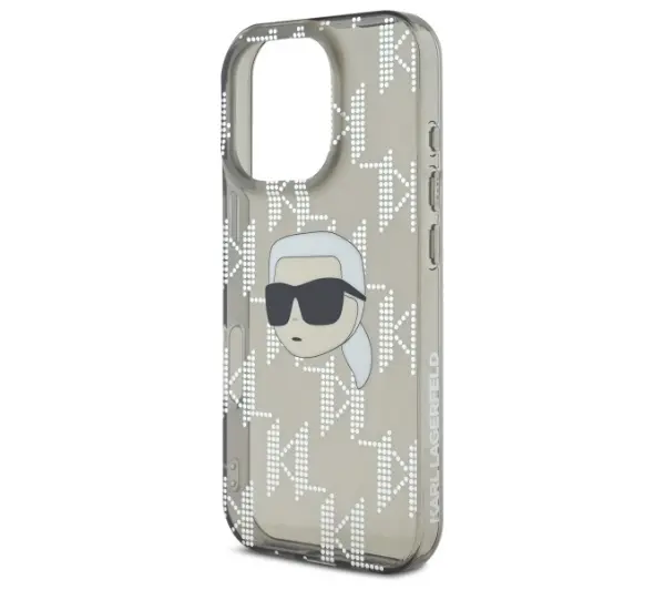 Karl Lagerfeld IML Karl Head Electroplated do iPhone 16 Pro Czarny