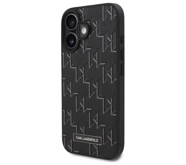 Karl Lagerfeld Hot Stamp MagSafe do iPhone 16 Czarny