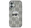 Etui Karl Lagerfeld IML Karl Head Electroplated do iPhone 16 Czarny