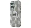 Etui Karl Lagerfeld IML Karl Head Electroplated do iPhone 16 Czarny