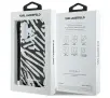 Etui Karl Lagerfeld IML Zebra Pattern & Cord do iPhone 16 Czarny